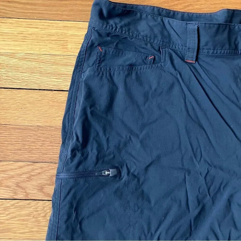 L.L. Bean Charcoal Grey Zipper Nylon Performance Hiking Shorts 40W Gorpcore